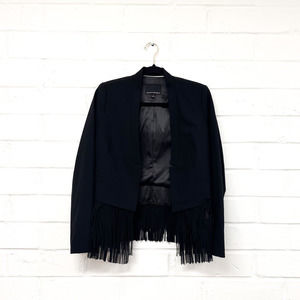 Banana Republic Black Fringe Women's Blazer